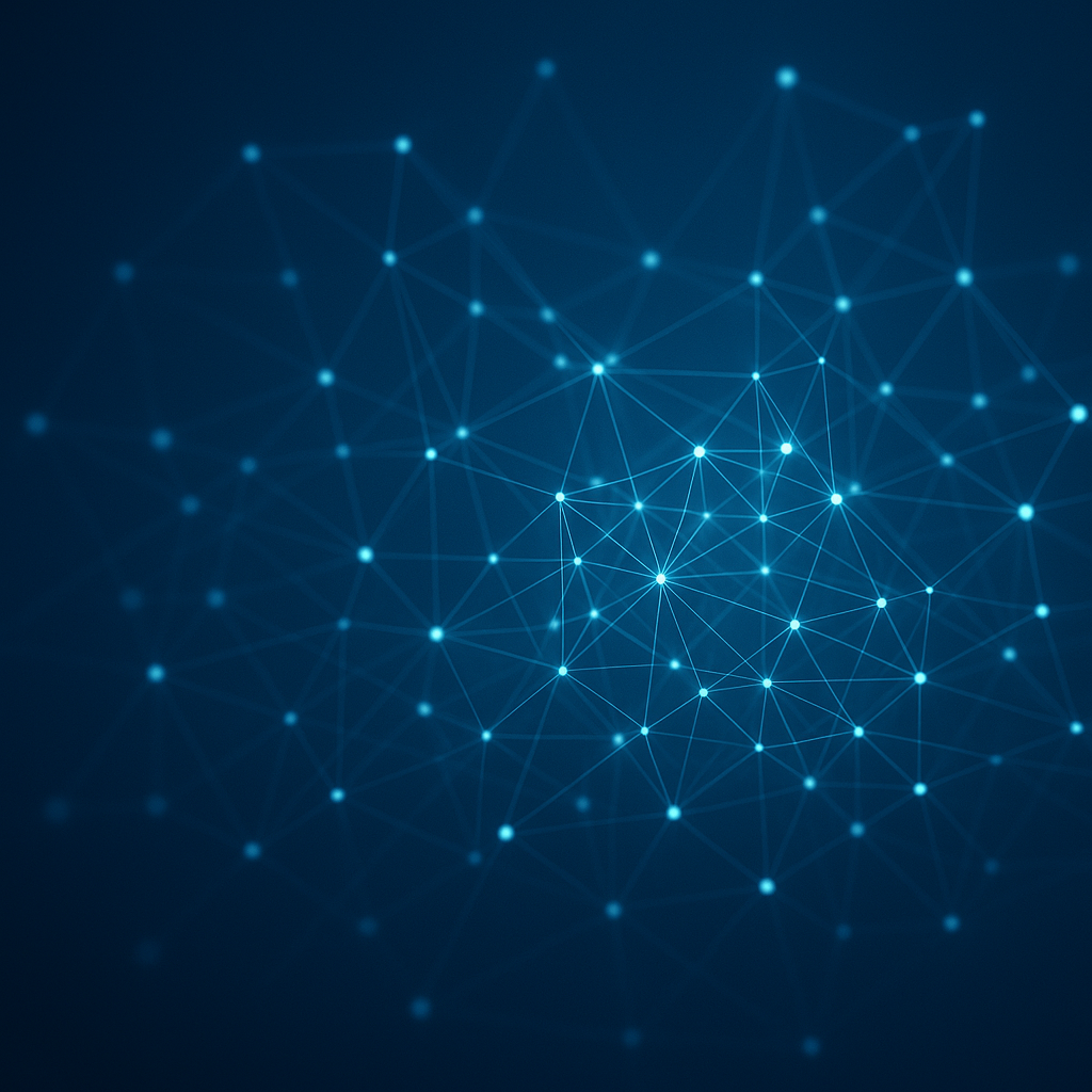 Abstract neural network visualization depicting how narratives, memory, and information ecosystems shape national security, intelligence analysis, and post-war stability in Sri Lanka.